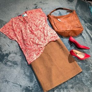 West Kei Allura Knot Detail Blouse Women Size Medium Stitch Fix Exclusive NEW